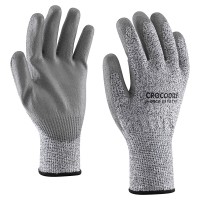 Cut-resistant glove with PU coated palm Cut-resistant glove with PU coated palm