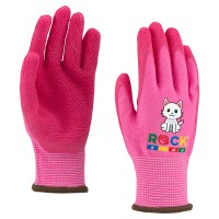 Kid's Polyester assembly glove with foam latex coated palm