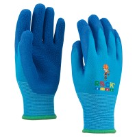 Kid's Polyester assembly glove with foam latex coated palm