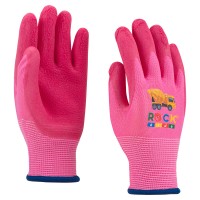 Kid's Polyester assembly glove with foam latex coated palm