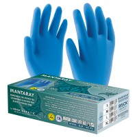 Disposable ESD protected cleanroom examination gloves