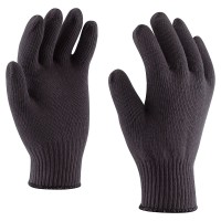 Knitted glove, made of 3 threads