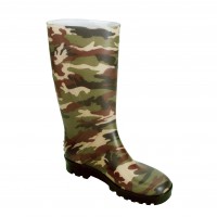 PVC-Stiefel mit Camouflage-Muster