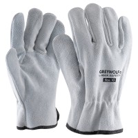 Cow split leather driver glove