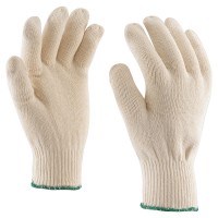 Трехниточные трикотажные хлопчатобумажные перчатки