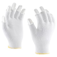Knitted glove, made of 3 threads, without fingertips Knitted glove, made of 3 threads, without fingertips