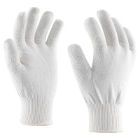 Gebreide polyester/katoenen handschoen Gebreide polyester/katoenen handschoen