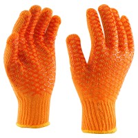 Rutschfeste Zwirnhandschuhe mit Gittermuster Rutschfeste Zwirnhandschuhe mit Gittermuster