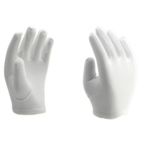Nylon glove, white