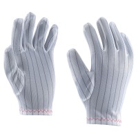 Carbon striped nylon ESD glove