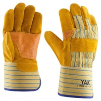 Cow split leather glove